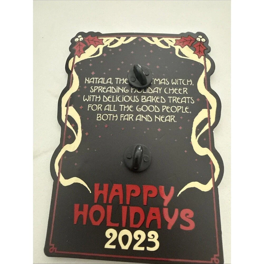 Gideon's Bakehouse Natala The Christmas Witch Pin Dec 2023 Limited Edition